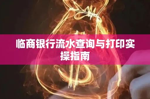 临商银行流水查询与打印实操指南