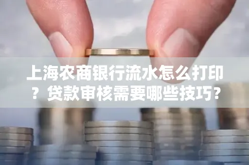 上海农商银行流水怎么打印?贷款审核需要哪些技巧?