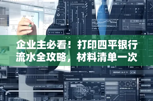 企业主必看!打印四平银行流水全攻略,材料清单一次说清