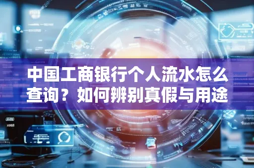 中国工商银行个人流水怎么查询?如何辨别真假与用途?
