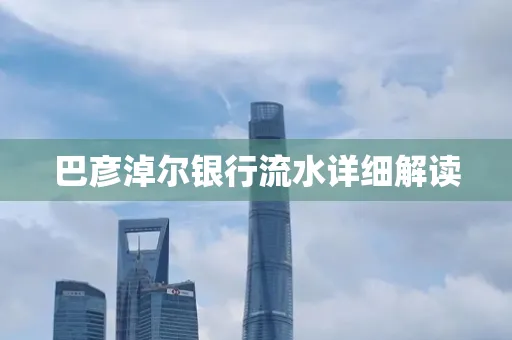 巴彦淖尔银行流水详细解读