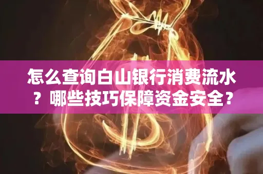 怎么查询白山银行消费流水?哪些技巧保障资金安全?